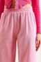 Women's Pink Elastic Waist Pocketed Leg Tassel Detailed Washable Gabardine Trousers Pnt-19000351 - 5