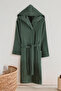 Talu Unisex Hooded Bathrobe, 100% Cotton, Durable, Quick Drying, Soft Comfort - 5