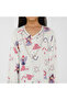 Fairy Magic Print Kids Jalabiya - White Maxi with V-Neck and Stone Embellishments - 6