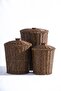 Nomad 3-Piece Lidded Wicker Basket Set