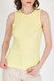 Yellow Collar and Shoulder Stone Detailed Ribbed Knitted Undershirt 1249 - 4
