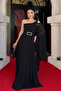 Chiffon Fabric One Sleeve Chiffon Evening Dress - Black - 2