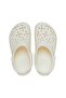 White Unisex Classic Floral Cut Out Clog K - 4