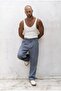 Ayyubay Indigo Pleated Men's Trousers