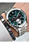 Ferrucci̇ Function Silver Metal Men's Watch with Blue Dial