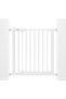 Auto Baby Safety Gate Tiny Gate with Safety Lines - Standard Size, Easy Installation - White Design - Perfect for Baby Moms: Durable, Multiple Use & Enhanced Security-74.5 86 cm