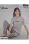 Mi̇hra-290-06-25 Women's Short Sleeve Cotton Pajamas Set R2052 Sm-L-Xl 2XL
