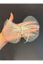 18X6 cm Tulle Zircon Stone Yusufcuk Arma Stitch Applique White - 3