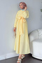 Women's Side Cross Tie Dress - Yellow - 2