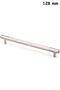 128 mm T-Alm Pipe Length Handle Furniture Cabinet Door Drawer Handle Matte Chrome