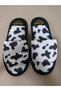 Unisex Cow Pattern Open Front House Slippers - 2