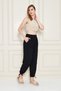 Women's Black Color Italy Model Pocket Detail Durt Season Wearable Muslin Fabric - 4