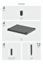 Bathroom Organizer, Organizer, Very Useful Shelf Unit Organizer Shampoo Holder Towel Holder - with Flat Shelf - 6