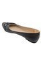 Ondrelle |   Women's Large Size Cross Stripe Stone Ballerinas - 3