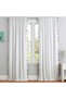 Double Sided White with Colorful Tassels Vintage Cotton Linen Curtain (Width X Length) - Single Panel - No Pleats - 2