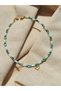 Turquoise and White Coral Stone Heart Detailed Women's Necklace - 6
