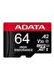 A-DATA AUSDX64GUI3V30SHA-2-RA1 memory card, microSDXC, 64GB, Class 10 + SD Adapter