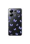 Xiaomi Redmi Note 13 Compatible Transparent Case with Butterfly 3 Design
