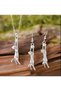 Yiwu Women's Jewelry Set for Stylish Accessories Cute Animal Cat Kitten Necklace Earrings Set - 6