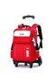 ZIRANYU Red Six-Wheel Trolley School Bag