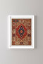 Turkish Carpet Pattern - White Frame