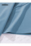 Women's Power Printed Cotton Light Blue T-Shirt-Black Shorts Set - 4