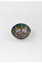 2Pcs Handmade Dark Green-Yellow Tulip Motif Medium Size (10cm Diameter) Ceramic Bowl Set-Hand Made - 6