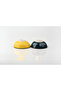 2Pcs Handmade Dark Green-Yellow Tulip Motif Medium Size (10cm Diameter) Ceramic Bowl Set-Hand Made - 3
