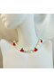 Handmade Trend Cherry Necklace-Jablonex Sand Beads Cherry Necklace-Cherry Pattern 90S Necklace-Cherry Necklace - 4