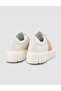 Monamae 100% Genuine Leather White - Powder Women's Sports Shoes - 3