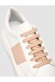 Monamae 100% Genuine Leather White - Powder Women's Sports Shoes - 6