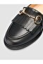 100% Genuine Leather Black Women's Tassel Loafer - 7