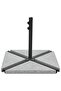 Umbrella Weight Plates 4 pcs Grey Granite Triangular 60 kg