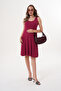 Pregnant and Maternity Sleeveless Knitted Fabric Midi Dress