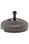 Umbrella Base Sand/Water Filled 20 L Brown Plastic Rattan - 2