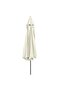 Outdoor Parasol with Metal Pole 390 cm Sand White - 4