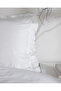 Julien Double 100% Cotton Ruffle Bed Sheet Piece Duvet Cover Set - White - 5