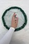 Green Bride Groom Handkerchief, Pearl, Sequins and Glass Beads Embroidered, Wedding Henna Circumcision Promise Engagement Halay - 4