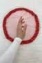 Red Bride Groom Handkerchief, Pearl, Sequins and Glass Beads Embroidered, Wedding Henna Circumcision Promise Engagement Halay - 4