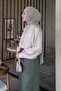 Siena Linen Hijab Shirt Stone - 2