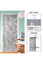 Leaf Pattern Bamboo Beaded Door Curtain 90 x 200 cm - 4