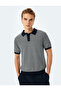 Polo Neck Cotton Striped Short Sleeve Knitwear T-Shirt - 3