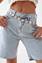 Women's Chain Square Band Mimeli Design Silver Silver Belt 7100 - 7