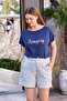Women's Indigo Shorts Suit A25765