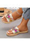 Bohemian Style Women's Flip Flops, Lightweight Comfortable Sole Slippers, Very Stylish Daily Use Slippers - 2