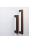 Wooden Handle Set of 2, Solid Wood Handle, Natural Wood Handle, Wooden Drawer Handle, Walnut Color - 4