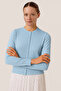 Baby Blue Buttoned Women's Cardigan - 2