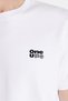 Relax Fit Relaxed Fit Cotton Front and Back Print and Embroidery Detail Crew Neck White Men's T-Shirt - 3