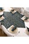 5 Piece Tableware Presentation Set 4 Pieces American Service Supla 35X45 cm + 1 Piece Rectangular Runner - 50X150