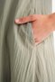 4700 Women's V-Neck Front Pleated Dress Çağla - 6